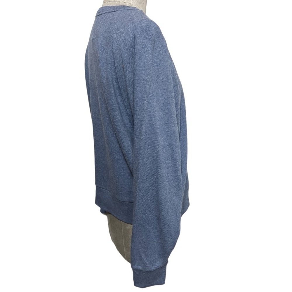 Gap Soft Henley Raglan Sweatshirt Indigo Blue Size XL - Picture 4 of 9